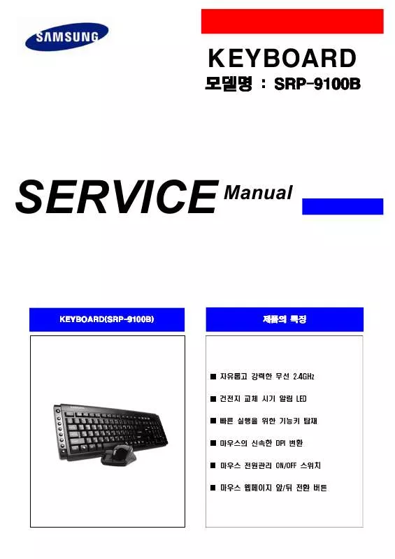 Mode d'emploi SAMSUNG SRP-9100B