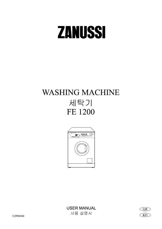 Mode d'emploi ZANUSSI FE1200