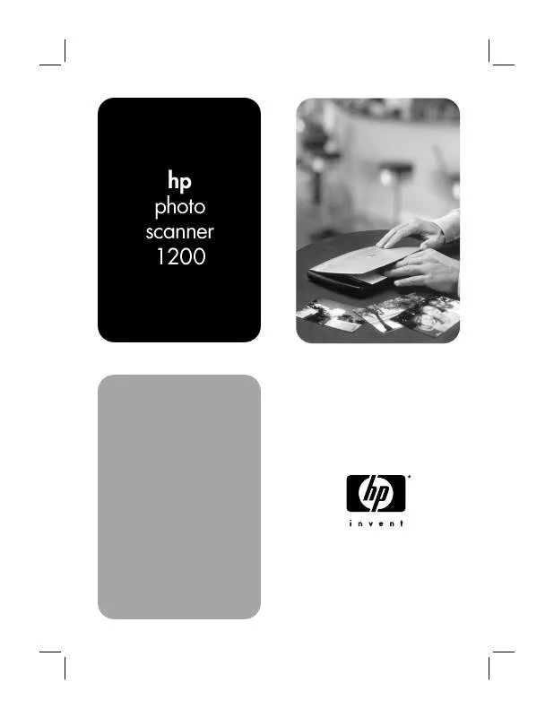 Mode d'emploi HP PHOTOSMART 1200 PHOTO SCANNER