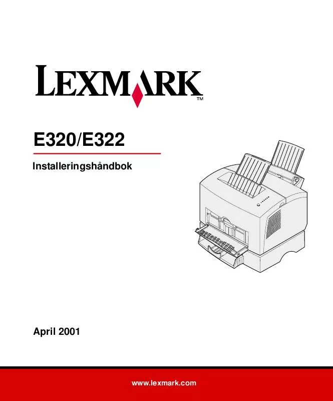 Mode d'emploi LEXMARK E322