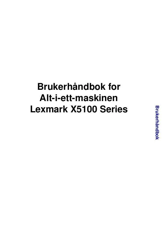 Mode d'emploi LEXMARK X5150