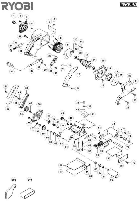 Mode d'emploi RYOBI B7200A