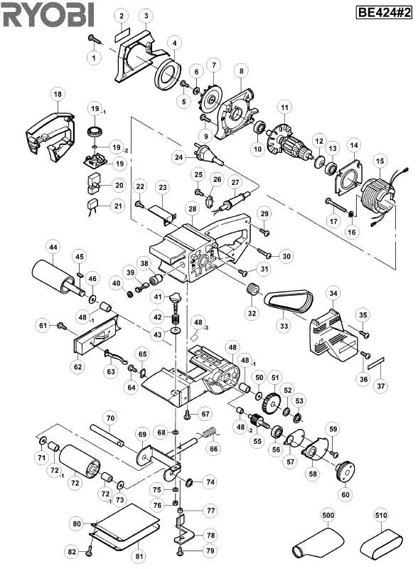 Mode d'emploi RYOBI BE424-2