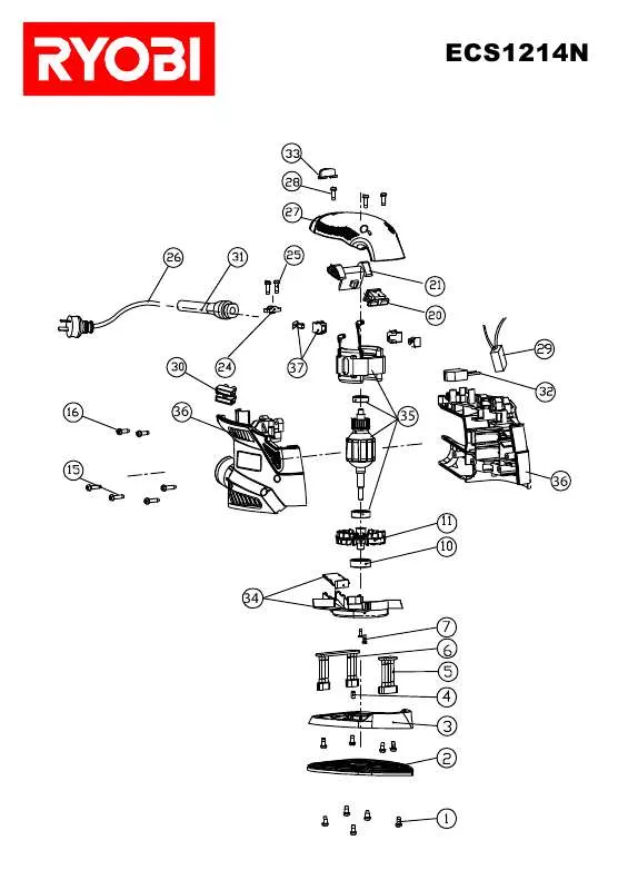 Mode d'emploi RYOBI ECS1214N