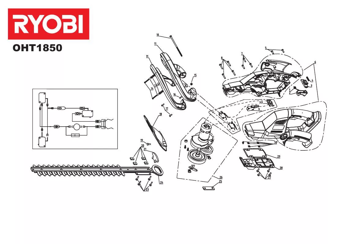 Mode d'emploi RYOBI OHT1850