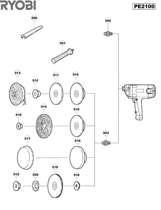 Mode d'emploi RYOBI PE2100