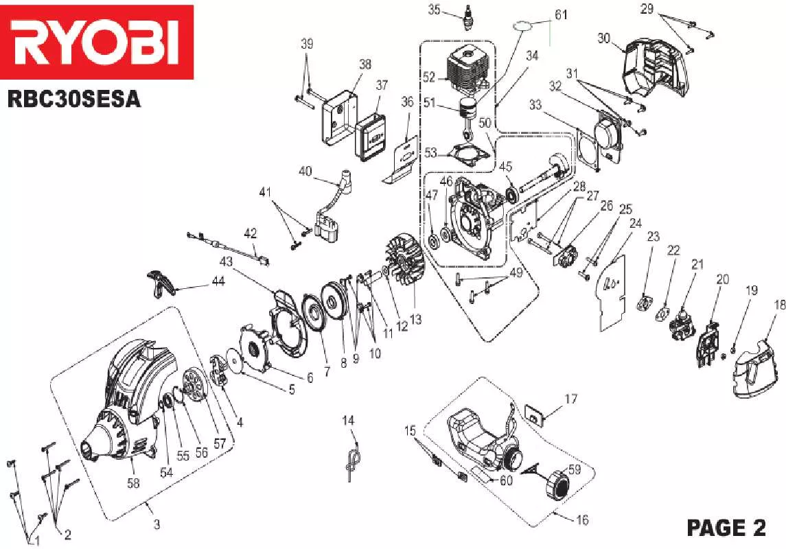 Mode d'emploi RYOBI RBC30SESA