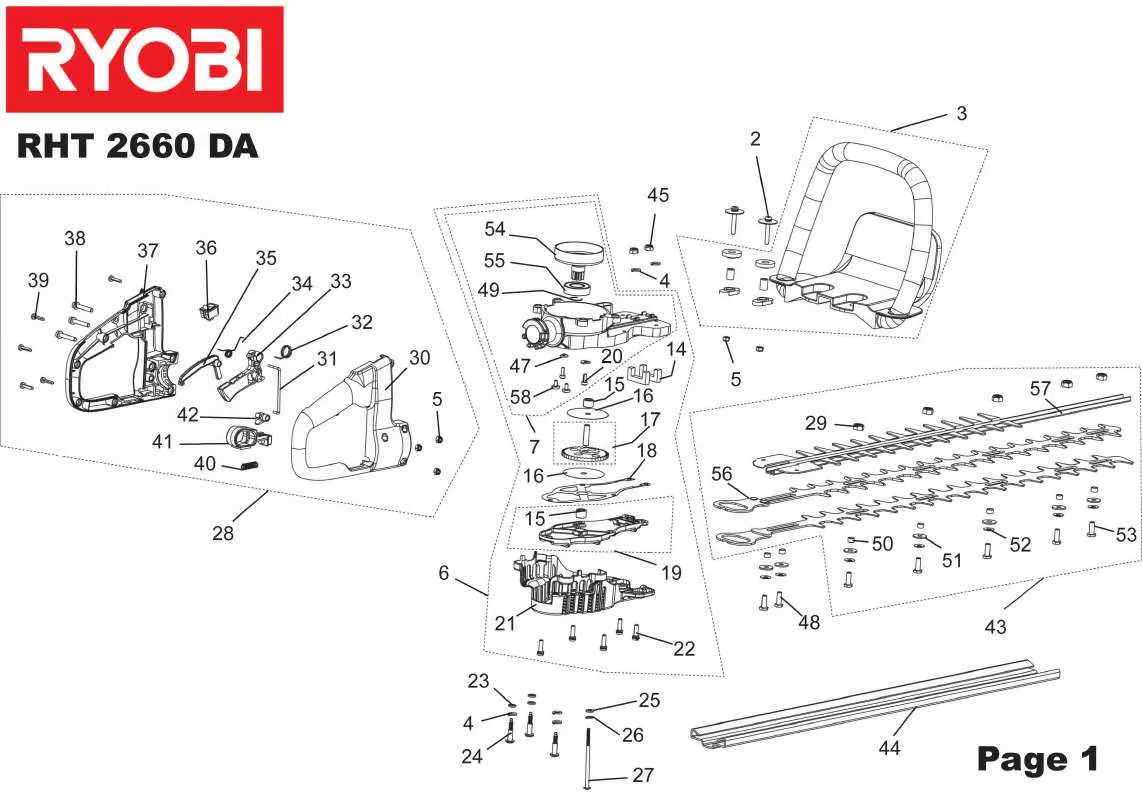 Mode d'emploi RYOBI RHT 2660 DA