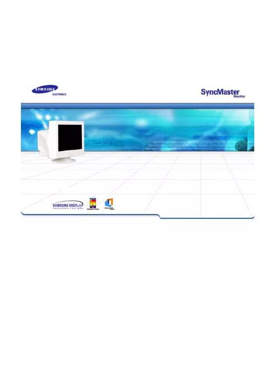 Mode d'emploi SAMSUNG SYNCMASTER 905DF