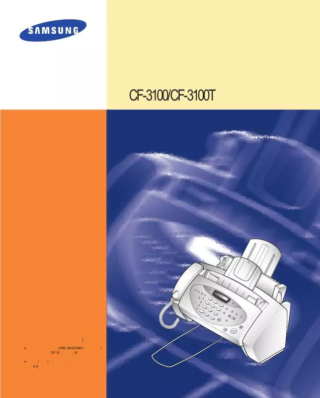 Mode d'emploi SAMSUNG CF-3100