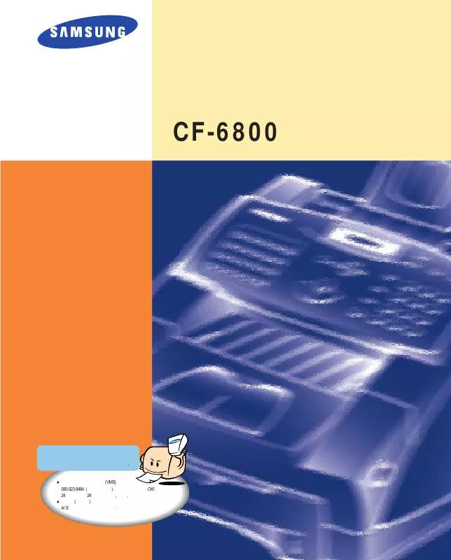Mode d'emploi SAMSUNG CF-6800