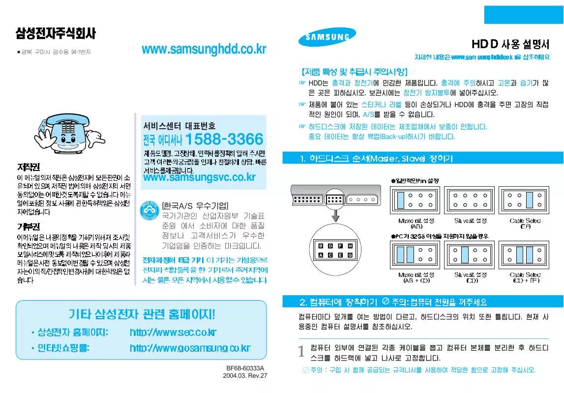 Mode d'emploi SAMSUNG SP-0401N