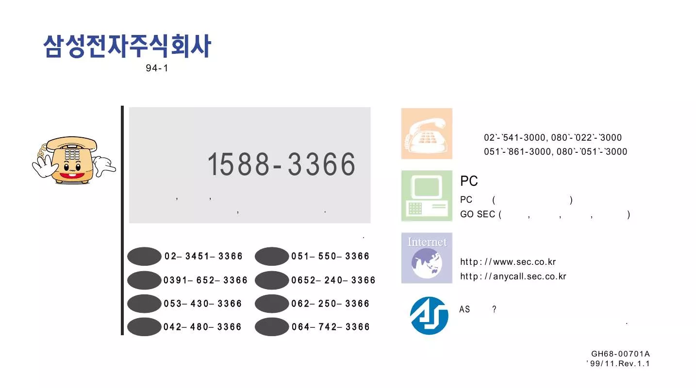 Mode d'emploi SAMSUNG SPH-A1100MS