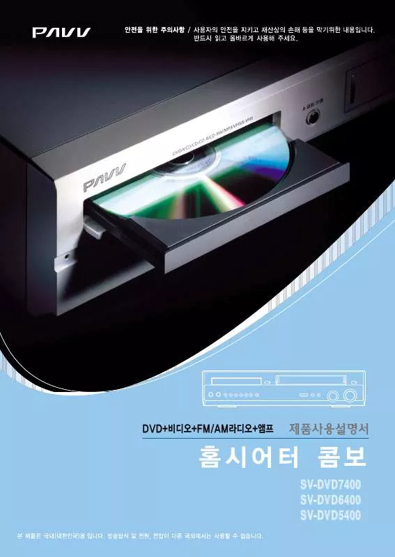 Mode d'emploi SAMSUNG SV-DVD6400