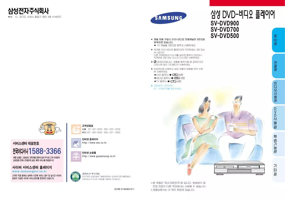 Mode d'emploi SAMSUNG SV-DVD700V