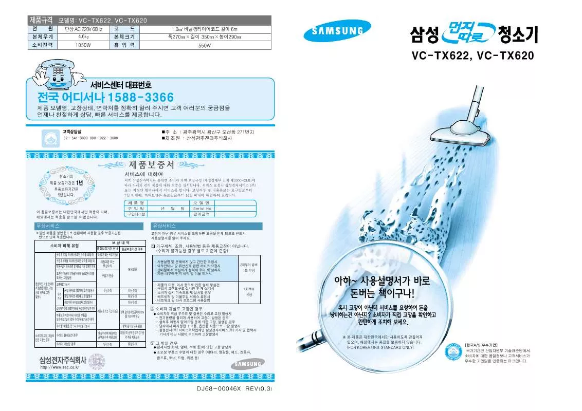 Mode d'emploi SAMSUNG VC-TX620