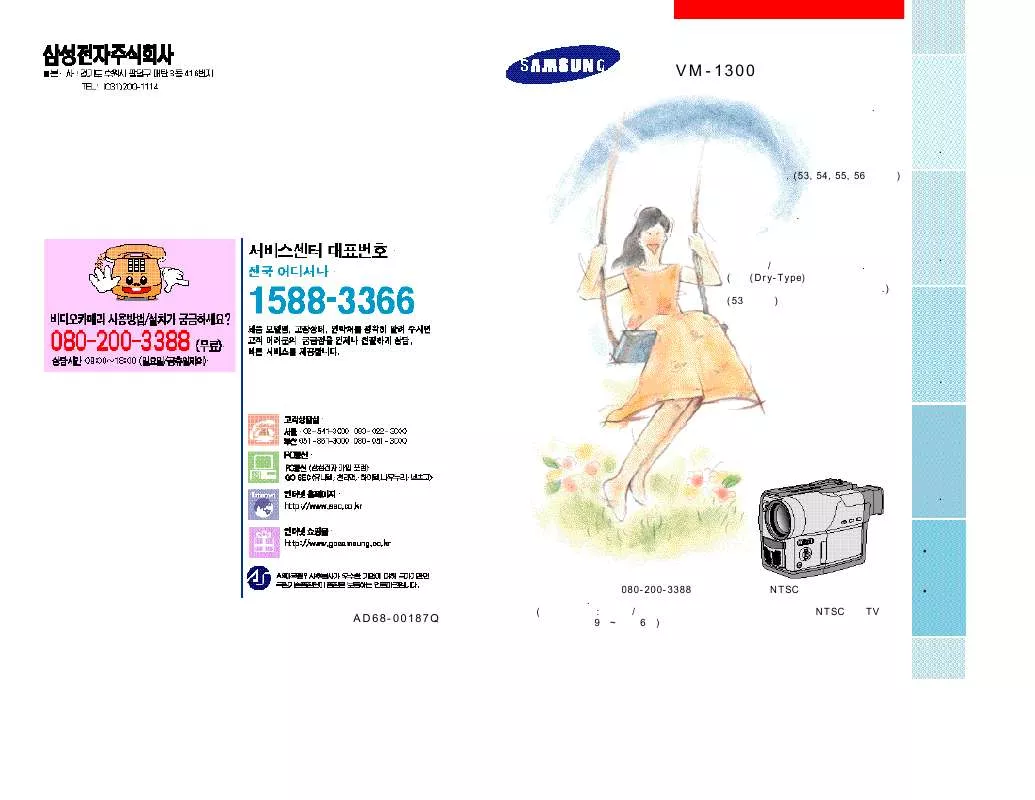 Mode d'emploi SAMSUNG VM-1300