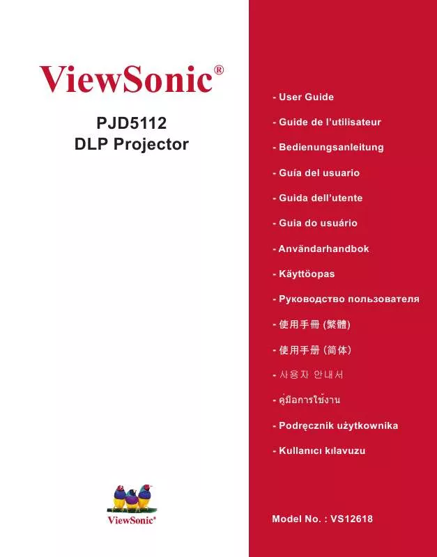 Mode d'emploi VIEWSONIC PJD5112