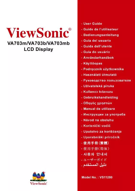 Mode d'emploi VIEWSONIC VA703MB